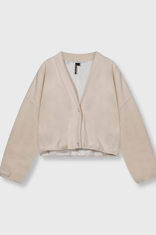 10Days gebürstete Baseball-Cardigan rosa