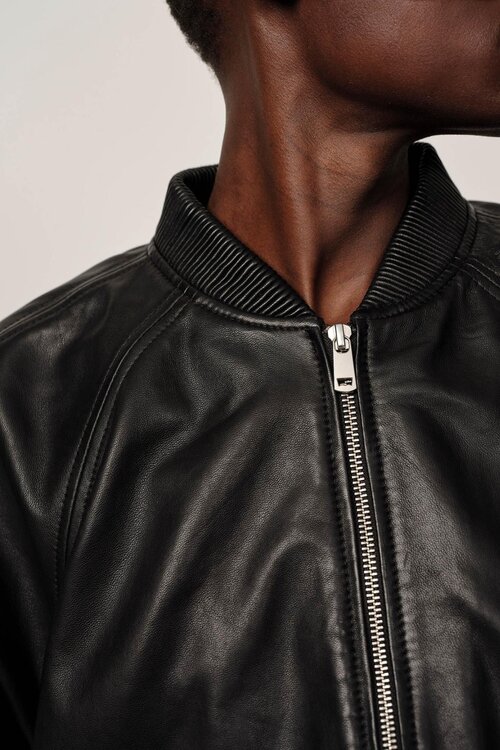 Herskind Schwarze Yvette Leder Bomber