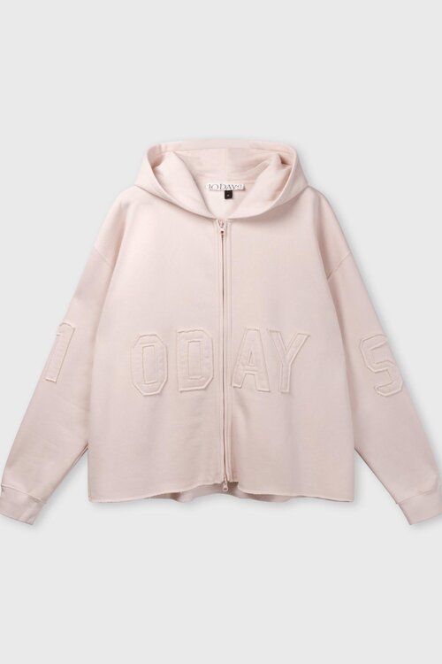 10Days Statement Zip Hoodie Rosa