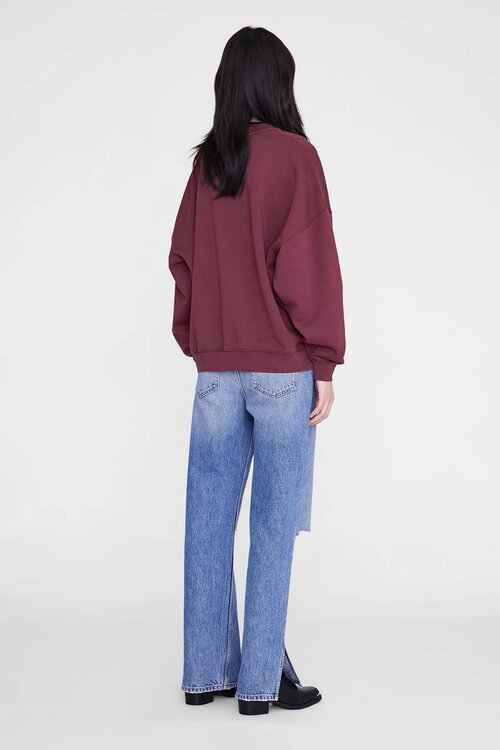 Anine Bing Miles Pullover Burgunderrot