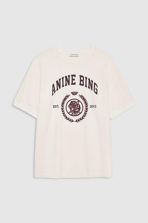 Anine Bing Jaylin T-Shirt Ecru
