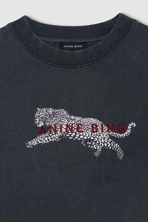 Anine Bing Spencer Pullover Gewaschen Schwarz