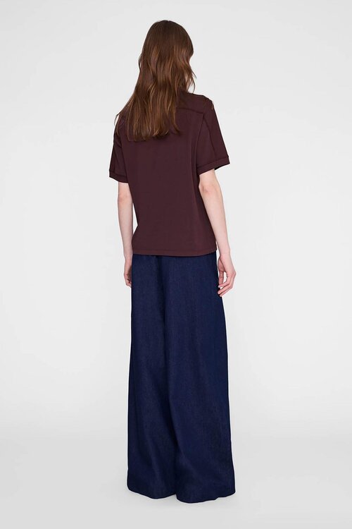 Anine Bing Jaylin T-shirt Burgunderrot
