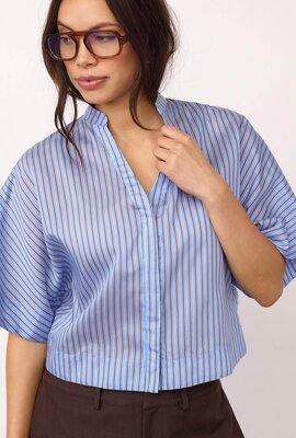 Co'couture Blaue Anica Bluse