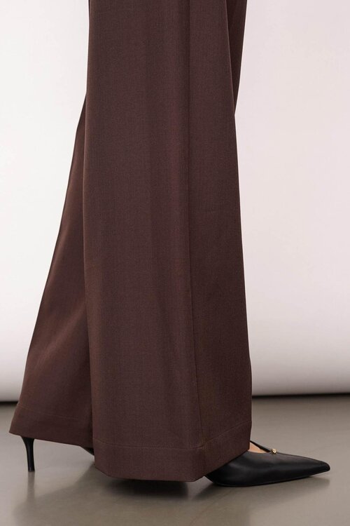 Co'couture Dunkelbraune Luna Wide Pants