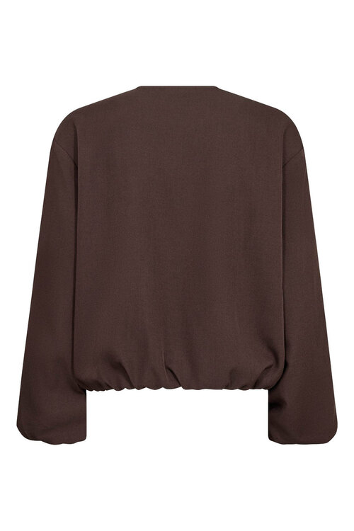 Co'couture Dunkelbraune Luna Balloon Jacke