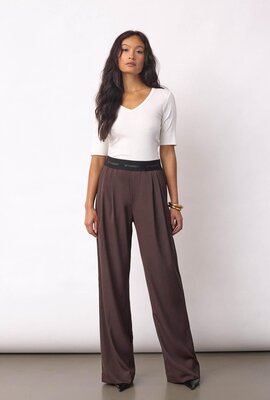 Co'couture Dunkelbraune Alini Trackpants