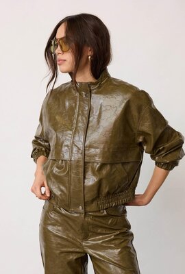 Co'couture Olive Richa Bomber Jacke