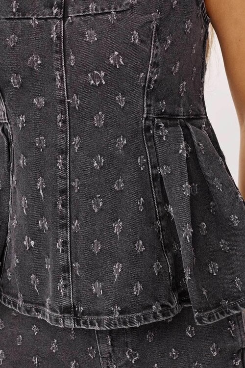 Co'couture Graues Darry Denim-Top