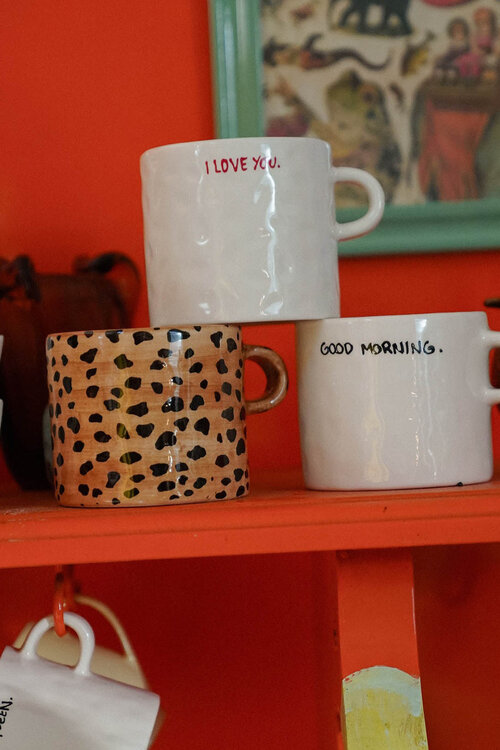 Anna & Nina Weiße Ich liebe dich Tasse