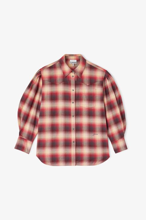 Ganni Bordeaux Bluse