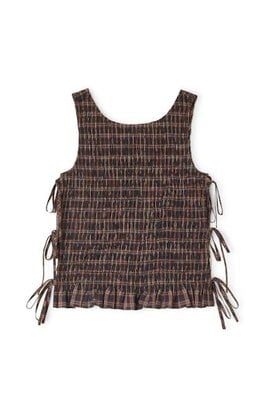 Ganni Braun Top