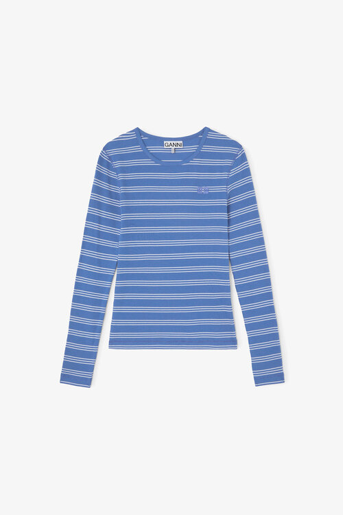 Ganni Hellblaues T-Shirt