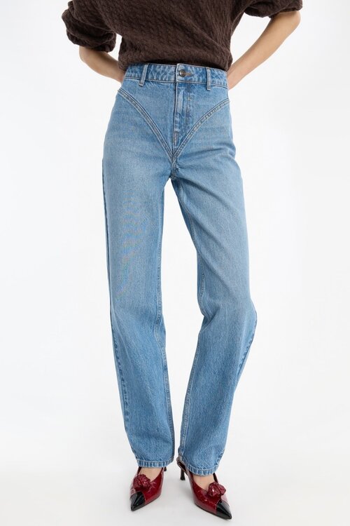Rotate High Waist Jeans Blau