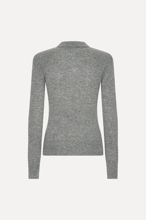 Rotate Polo Pullover Grau