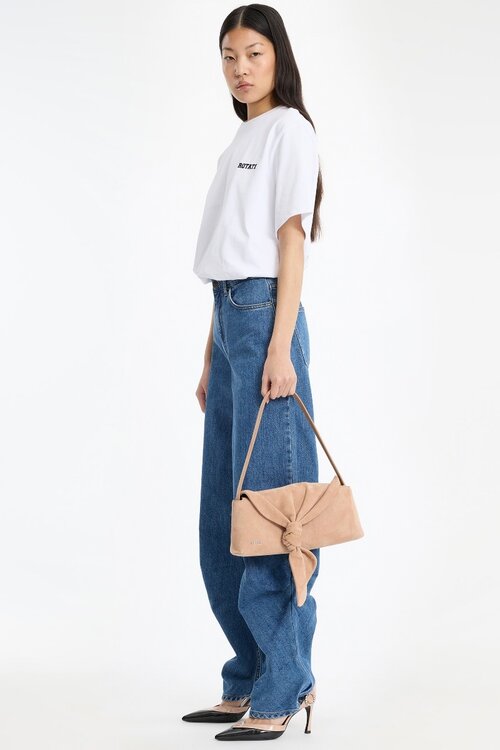 Rotate T-Shirt Oversized Weiß