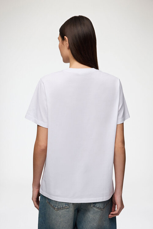 Ganni Weißes T-Shirt