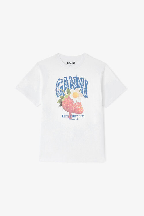 Ganni Weißes T-Shirt