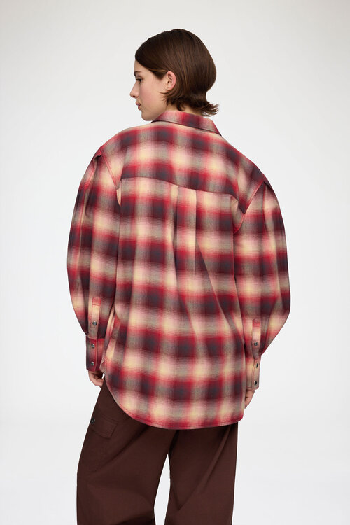 Ganni Bordeaux Bluse