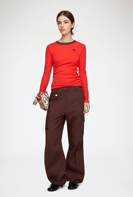 Ganni Braune Hose