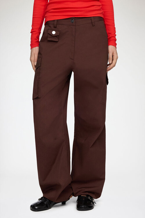 Ganni Braune Hose