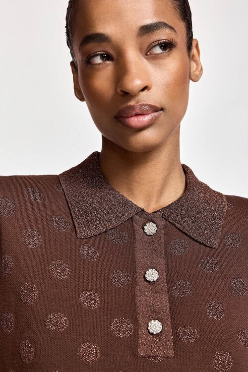 Essentiel Antwerp Polohemd mit kurzen Ärmeln Braun