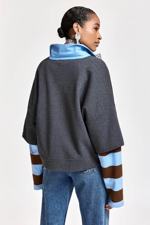 Essentiel Antwerp Polo-Pullover blau, braun