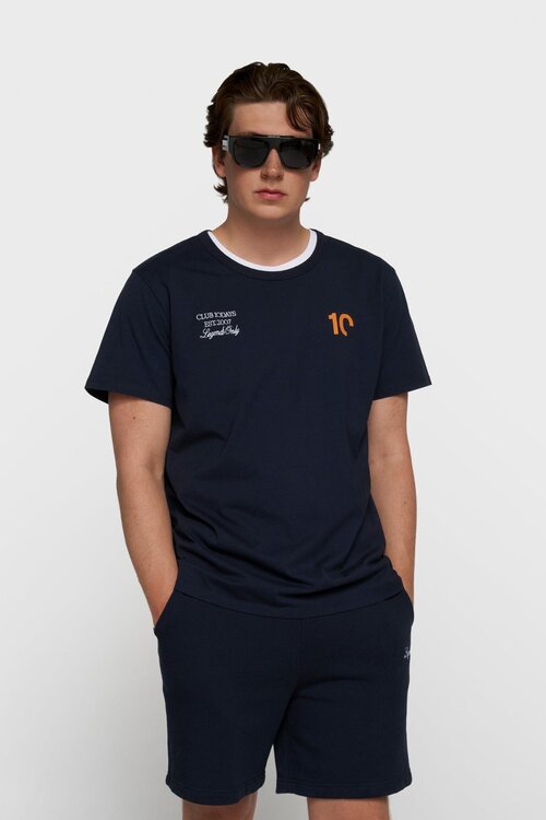 10Days Fitted T-Shirt dunkelblau