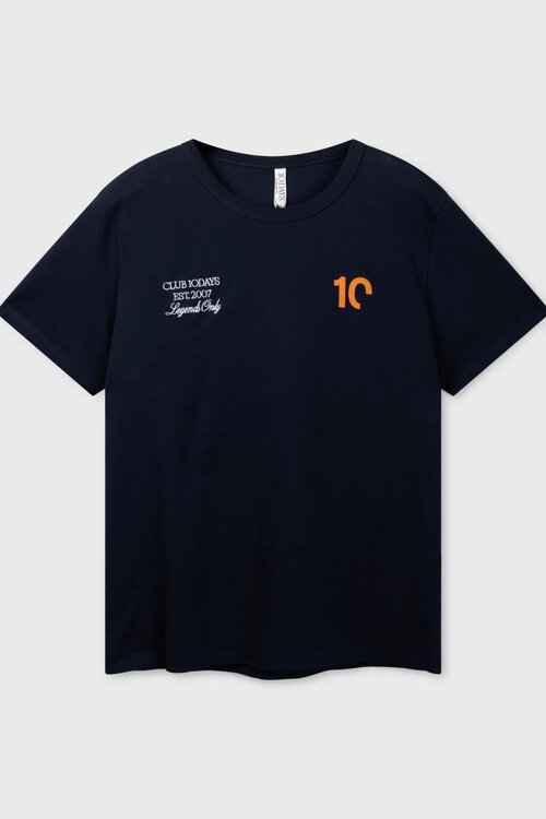 10Days Fitted T-Shirt dunkelblau
