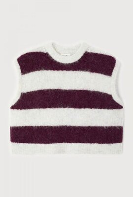 American Vintage Niby Pullover Ärmellos Aubergine