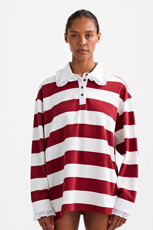 Stieglitz Zelina Polo-Pullover Braun