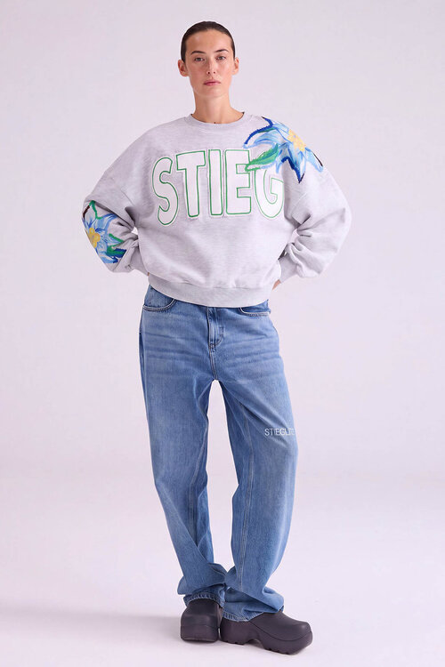 Stieglitz Eliza Oversize-Pullover Grau