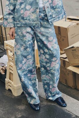Baum Und Pferdgarten Napolen Barrel Jeans Blumenprint