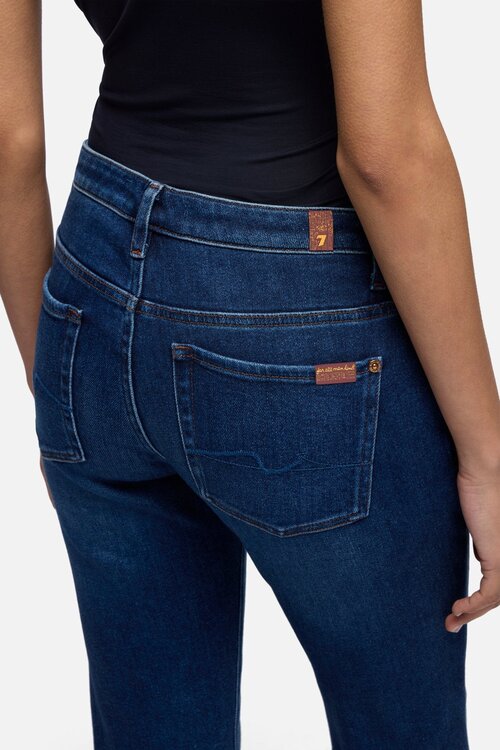 7 For All Mankind Die Slimm Jeans Dunkelblau