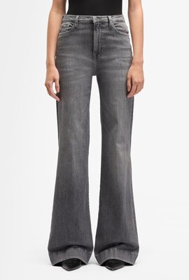 7 For All Mankind Dojo Flared Jeans Grau