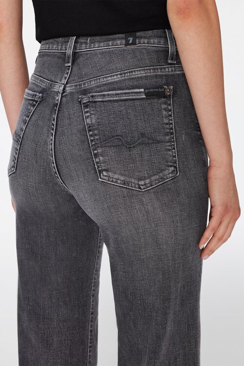 7 For All Mankind Dojo Flared Jeans Grau