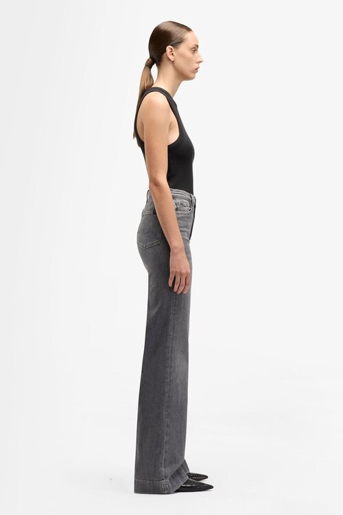 7 For All Mankind Dojo Flared Jeans Grau