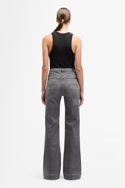 7 For All Mankind Dojo Flared Jeans Grau