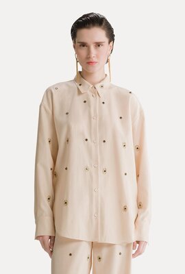 Forte_Forte Bluse Sand