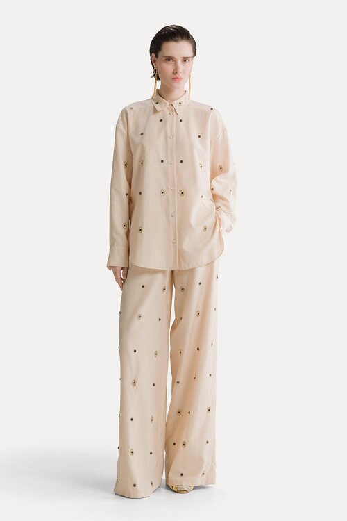 Forte_Forte Bluse Sand