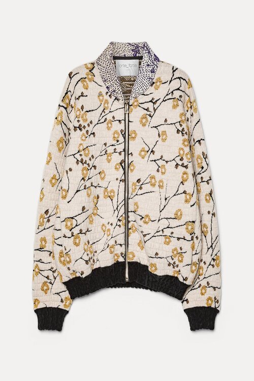 Forte_Forte Cherry Blossom Bomber Sand