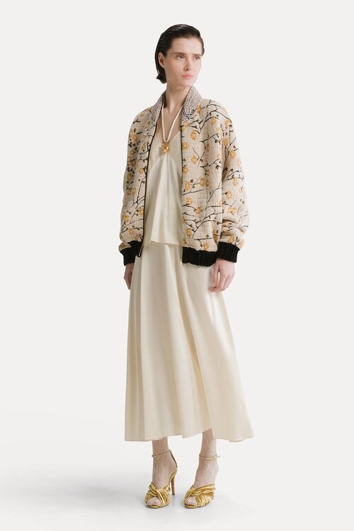 Forte_Forte Cherry Blossom Bomber Sand