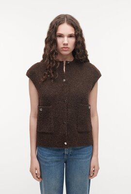 Studio AR by Arma Idony gestrickte Weste braun