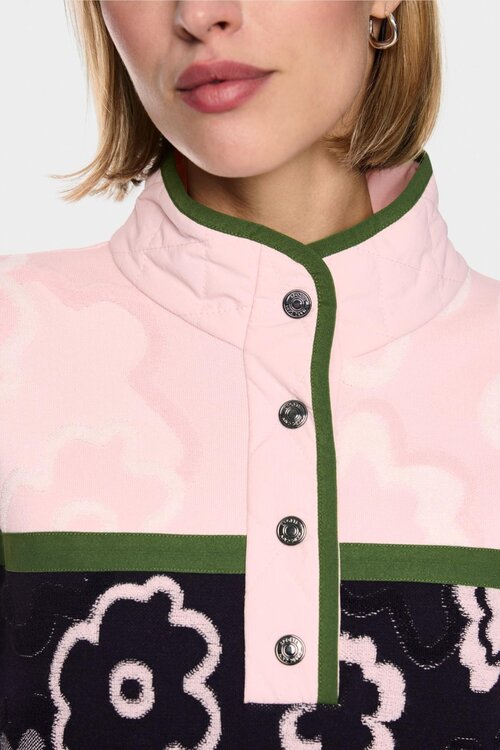 Marc Cain Pullover mit Stehkragen rosa