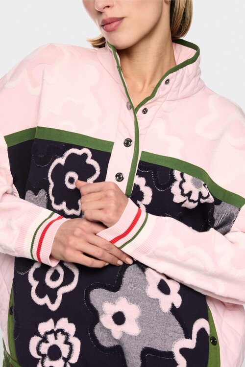 Marc Cain Pullover mit Stehkragen rosa