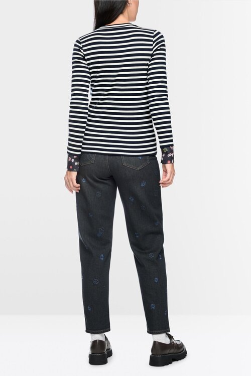 Marc Cain Hemd langarm navy Streifen