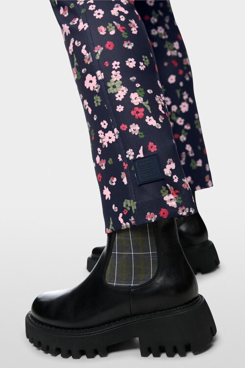 Marc Cain Hose Blumen blau
