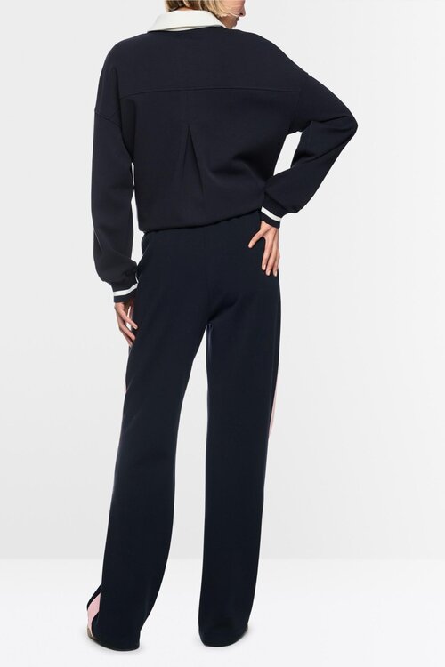 Marc Cain Hose mit weitem Schnitt blau