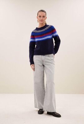 By Bar Jackie Pullover Marineblau