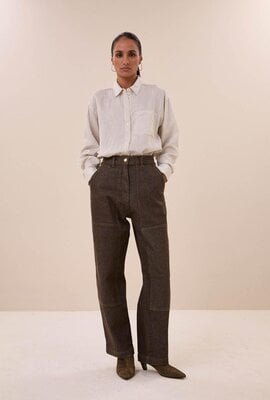 By Bar Lise Streifenbluse Offwhite